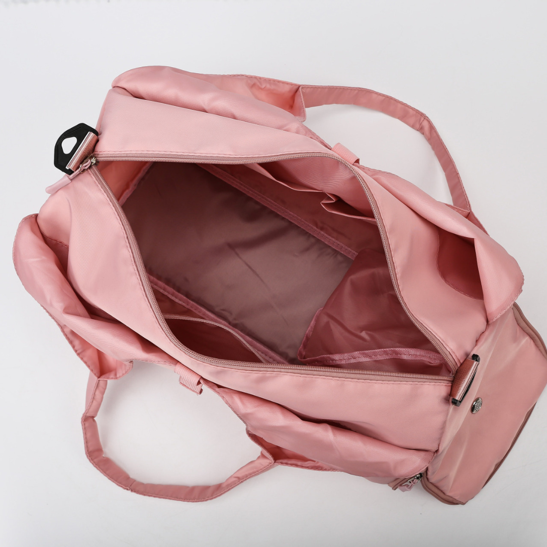 Women's Oxford Fabric Casual Large Shoulder Gym Bag: Gray / One Size