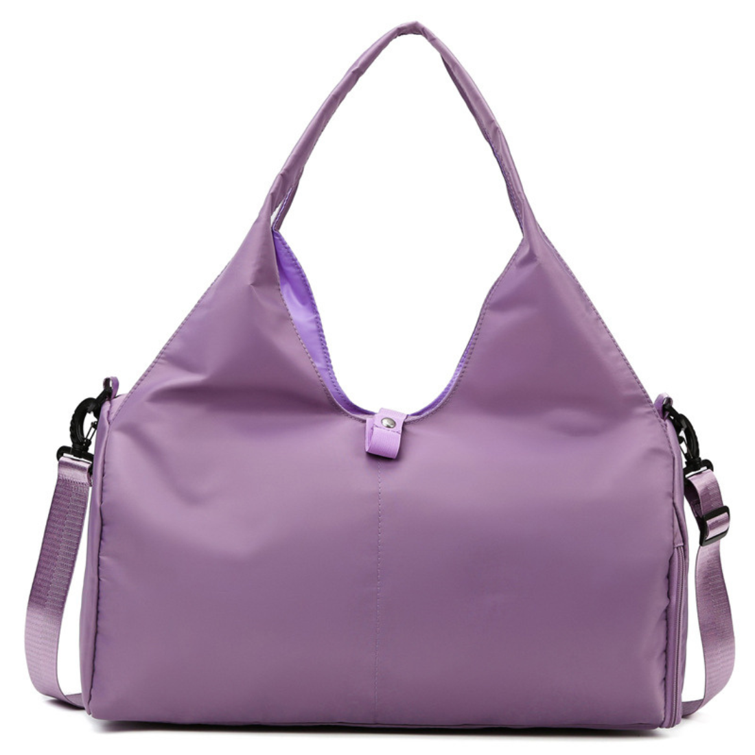 Women's Oxford Fabric Casual Large Shoulder Gym Bag: Gray / One Size