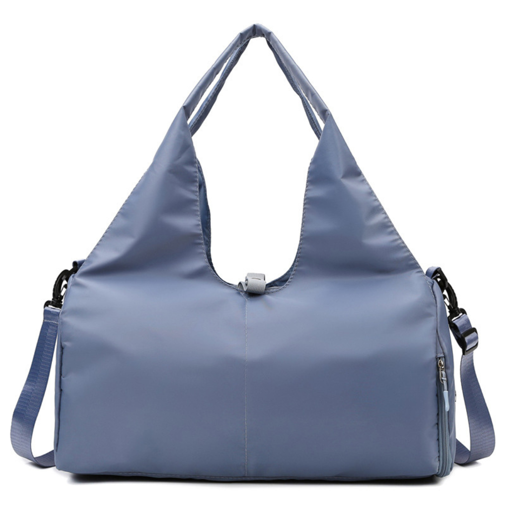 Women's Oxford Fabric Casual Large Shoulder Gym Bag: Gray / One Size