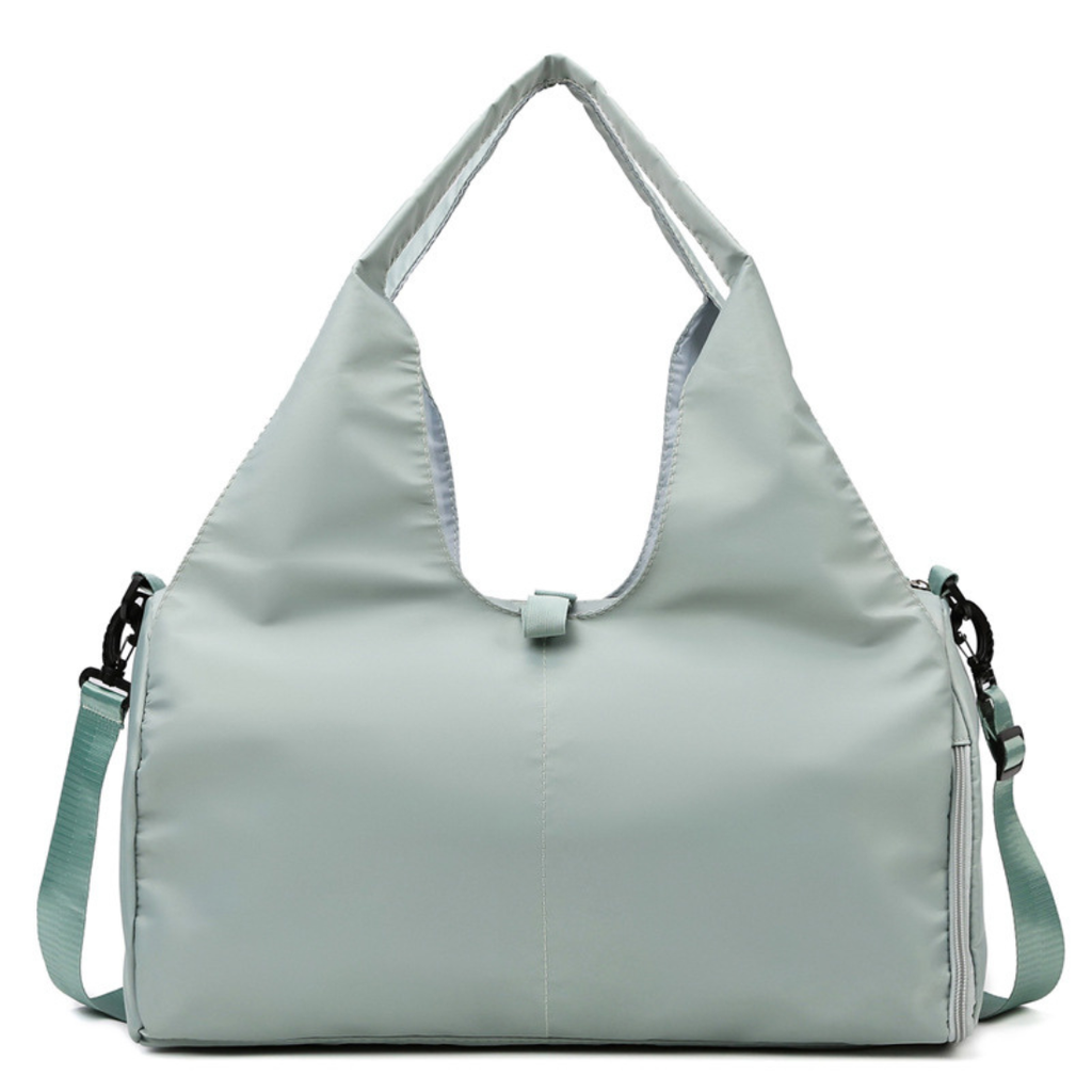 Women's Oxford Fabric Casual Large Shoulder Gym Bag: Gray / One Size