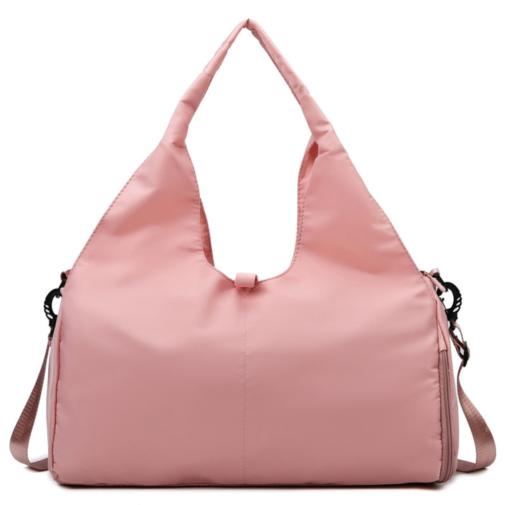Women's Oxford Fabric Casual Large Shoulder Gym Bag: Gray / One Size